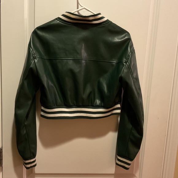 Helium moto wear cropped varsity jacket - Picture 2 of 3
